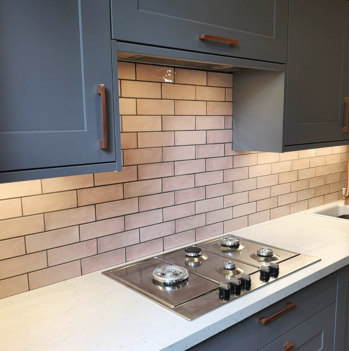 Blush Kitchen Splashback